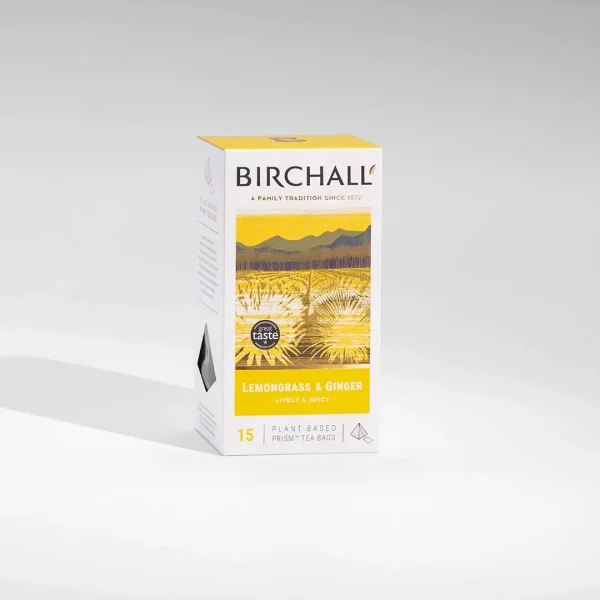 Lemongrass & Ginger 15 Plant-Based Prism Tea Bags